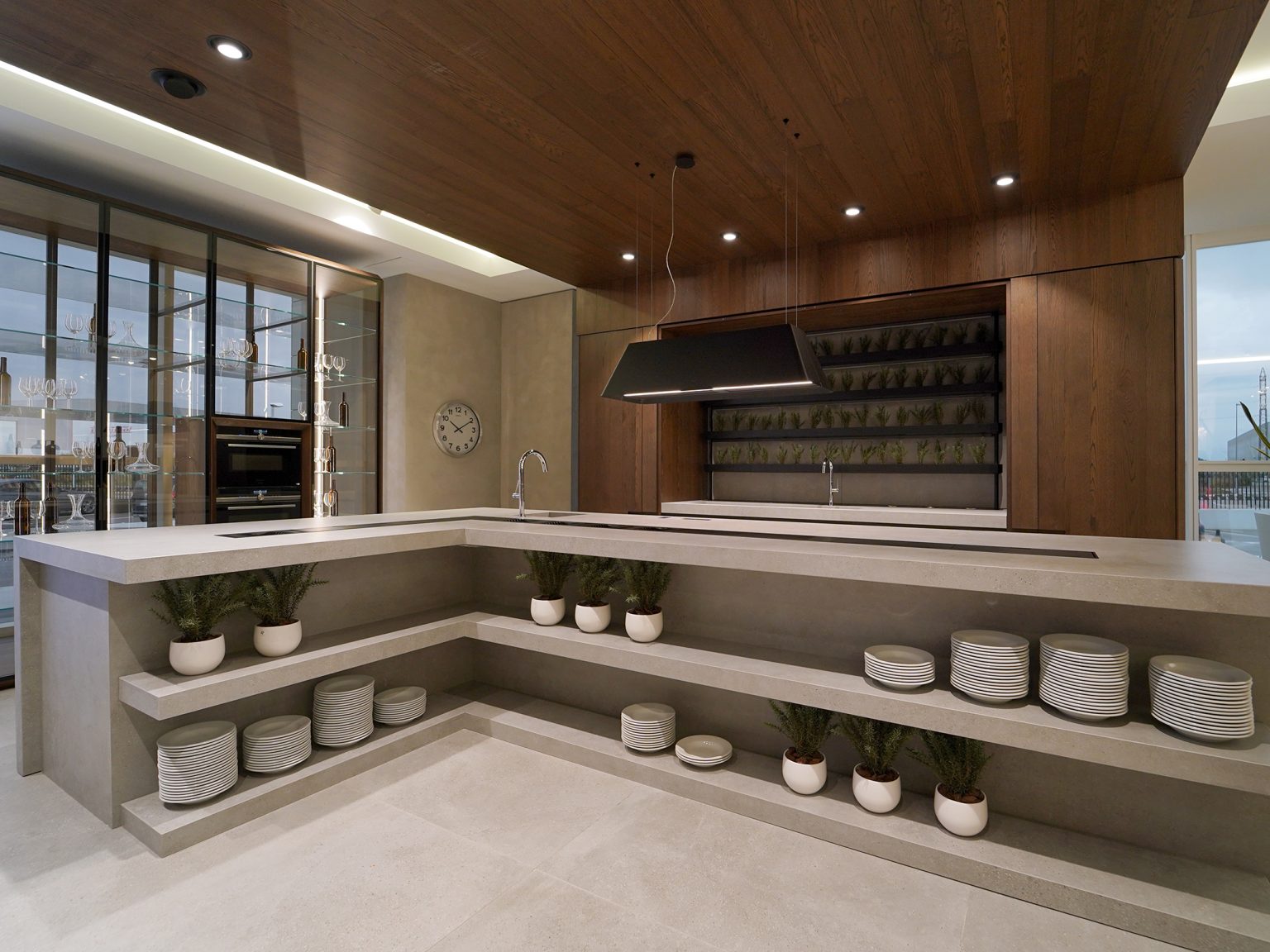 Vzorkovna Porcelanosa Grupo španělsko Smart kitchen kuchyně Gamadecor